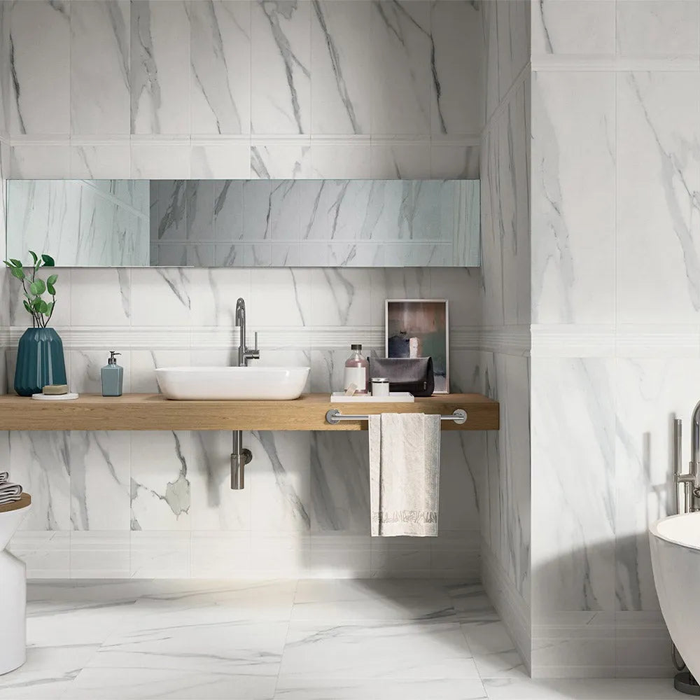 Statuary Marble Effect Tile - Tile Outlet