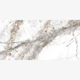 Visible Ore White Marble Effect Polished Porcelain Tile - Tile Outlet